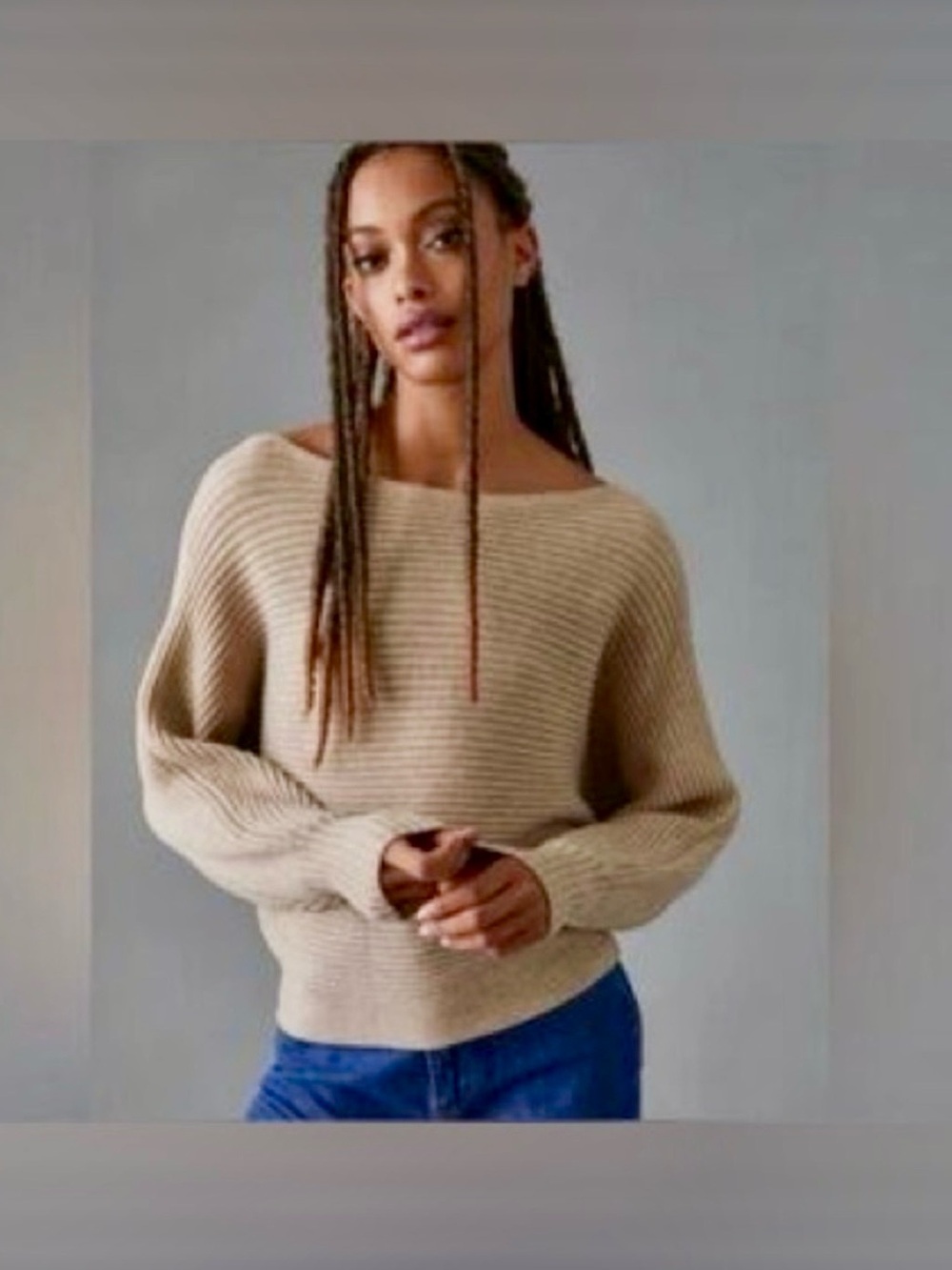 By Anthropologie Ribbed Pullover Sweater/XL